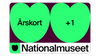 Nationalmuseet årskort for 1 person + ledsager